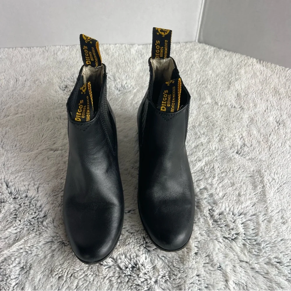 Kids Traditional Mexican Botines Charros Yellow Pull Tabs Size 13
